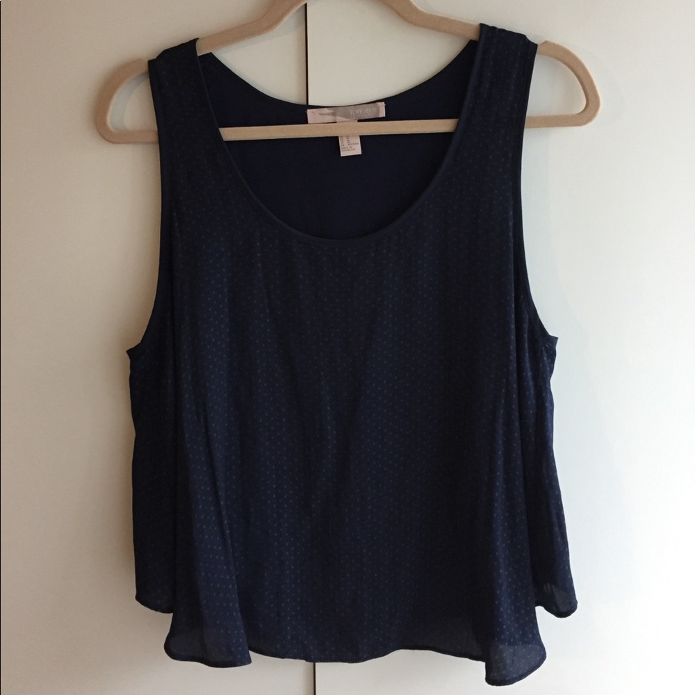 Forever 21 Navy Blue Tank Top